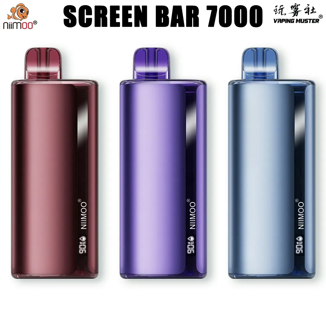 Niimoo 7000 Puffs Disposable I Vape Pen with Monitor System of Battery & Ejuice Ecigarette Pod